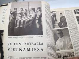 Suomen Kuvalehti 1965 nr 8, ilmestynyt 20.2.1965, sis. mm. seur. artikkelit / kuvat / mainokset; Kansikuva &quot;Pohjois-Vietnamin naiset kaivavat suojahautoja&quot; - Uuden