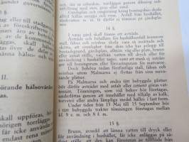 Hälsovårdsorning för Pargas kommun 1914 -Paraisten kunnan terveydenhuolto-ohjesääntö / health care rules for Parainen / Pargas parish