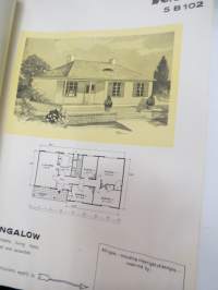 Scano - Solid Timber Houses -swedish pre-fabricated houses - marketing book for British markets -ruotsalaisten valmistalojen malli- ja markkinointikirja Britannian