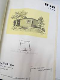 Scano - Solid Timber Houses -swedish pre-fabricated houses - marketing book for British markets -ruotsalaisten valmistalojen malli- ja markkinointikirja Britannian