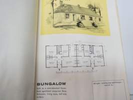 Scano - Solid Timber Houses -swedish pre-fabricated houses - marketing book for British markets -ruotsalaisten valmistalojen malli- ja markkinointikirja Britannian