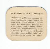 Rengas-kahvin keitto-ohje - kahvipaketin keräilykuva