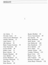 Suomalaisia nykykertojia, 1987. 1. painos