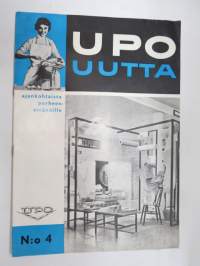 Upo uutta 1959 nr 4 -ajankohtaista perheenemännille - Upo Osakeyhtiön tuotannon esittelyä -asiakaslehti -customer magazine