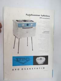 Upo uutta 1959 nr 4 -ajankohtaista perheenemännille - Upo Osakeyhtiön tuotannon esittelyä -asiakaslehti -customer magazine