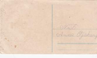 Vanha joulukortti - 1930-luku? Koko 13,5 x 7 cm.