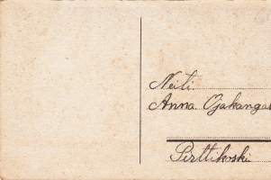 Vanha joulukortti - 1950-luku? Koko 11 x 7 cm.