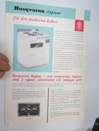 Husqvarna elspisar -broschyr / myyntiesite / sales brochure