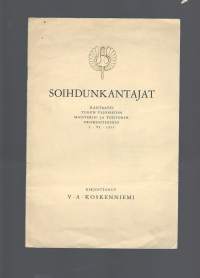 Soihdunkantaja. kantaatti Turun Yliopiston Maisteri- ja Tohtoripromootioihin 1955