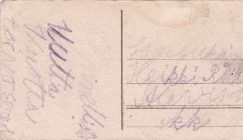 Vanha joulukortti -   Koko 9,7 x 5,5cm.