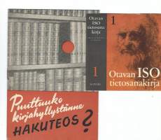 Tietosanakirja  1947 ja Otavan Iso  Tietosanakirja 1960 - mainos 2 kpl