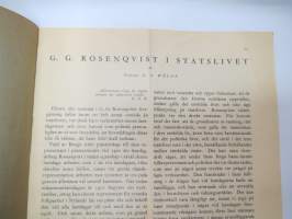 G.G. Rosenqvist i statslivet - särtryck ur Prof. G.G. minneskrift - (friherre R.A. Wreden omiste prokuraattori L. Kihlmanille) -offprint