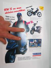 Yamaha BW´S 50 R, (Teemu Selänne) MBK MAG MAX, Yamaha DT 50 -sales brochure / myyntiesite