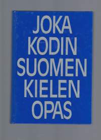 Nimeke:Joka kodin suomen kielen opas.Sisältö:Sisältö: Hyvää suomea / Pirkko Leino. Nykysuomen oikeinkirjoitussanakirja / toimittanut Rauni Vornanen.