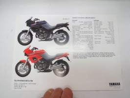 Yamaha TDM850 -sales brochure / myyntiesite