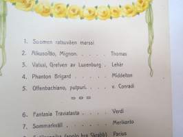 Ohjelmakortti - musiikkiesityksiä ja &quot;karkeloa&quot; -program card
