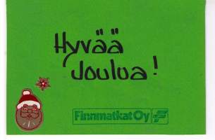 Finnmatkat  oy logo joulutoivotuksessa.