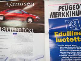 Aja Hyvin 1996 nr 1 -Peugeot autoilun erikoislehti - Asiakaslehti - customer magazine