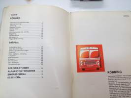 Volvo B 58 Instruktionsbok -linja-auto käyttöohjekirja ruotsiksi / bus operator´s manual in swedish