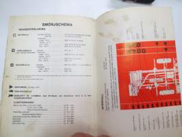 Volvo B 58 Instruktionsbok -linja-auto käyttöohjekirja ruotsiksi / bus operator´s manual in swedish