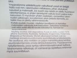 Kivitalo Puutalo Muu talo - ympäristömme materiaalit näyttely -näyttelyesite