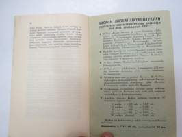 Matkailukerho - Suomen Matkailijayhdistys 1943 -ohjeita ja neuvoja matkailukerhon perustamiseen paikkakunnalle -guidines and rules for travel clubs