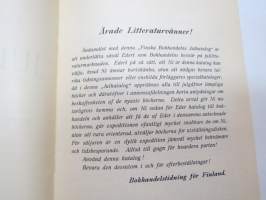 A.B. Helsingfors Bokhandel (f.d. Edlundska)- Julkatalog 1913 -kirjaluettelo, tämä kappale käynyt sensuuriviranomaisten hyväksyttävänä, leimattu ja