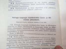 Helsingin kaupungin köyhäinhoidon sekä siihen kuuluvien virastojen ja laitosta ohje- ja johtosäännöt 1928 Reglementen m.m. för Helsingfors stads fattigvård