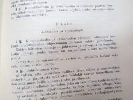 Helsingin kaupungin köyhäinhoidon sekä siihen kuuluvien virastojen ja laitosta ohje- ja johtosäännöt 1928 Reglementen m.m. för Helsingfors stads fattigvård