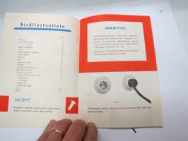 Pesu mainioksi -  pesukone Mainio 60 -myyntiesitekirjanen -washing machine brochure book