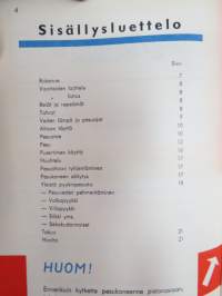 Pesu mainioksi -  pesukone Mainio 60 -myyntiesitekirjanen -washing machine brochure book