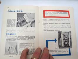 Pesu mainioksi -  pesukone Mainio 60 -myyntiesitekirjanen -washing machine brochure book