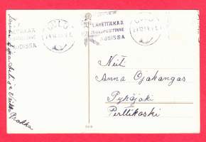 Vanha joulukortti -   Koko 14 x 9 cm. 34/8. 1943