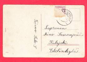 Vanha joulukortti -   Koko 14 x 9 cm. Import, 3344. 1920-luku?