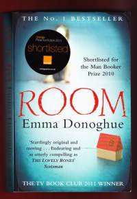 Room, 2010.Room is a 2010 novel by Irish-Canadian author Emma Donoghue. The story is told from the perspective of a five-year-old boy, Jack, who is being held