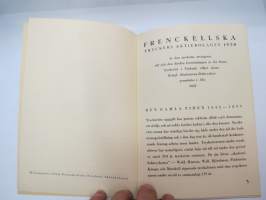 Tryckalstren från Frenckells   - myyntiesite 1950 -promotional book of printing house