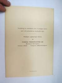 Finska Värdepapper A.B:s Andelsbevis Serie A -esite / brochure of share certificates