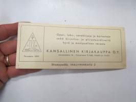 Kansallinen Kirjakauppa Oy - lukujärjestys / school timetable