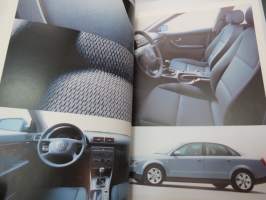 Audi A4 Sedan 2001 -myyntiesite / sales brochure