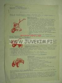 Hako Hakorette, Combinette, Hakorecord puutarhatraktorit -myyntiesite