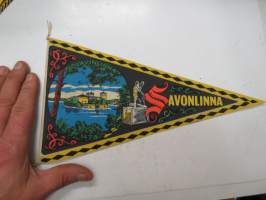 Savonlinna -matkailuviiri / matkamuistoviiri -souvenier pennant