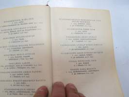 Finlands adelskalender  - Finlands ridderskaps och adels kalender 1944 -aateliskalenteri, sisältää erillisen luettelon sodan 1939-40 isänmaalle henkensä