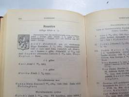 Finlands adelskalender  - Finlands ridderskaps och adels kalender 1944 -aateliskalenteri, sisältää erillisen luettelon sodan 1939-40 isänmaalle henkensä