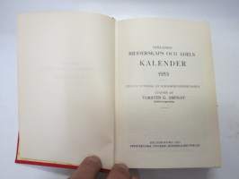 Finlands adelskalender  - Finlands ridderskaps och adels kalender 1953 -aateliskalenteri -calendar of finnish nobility