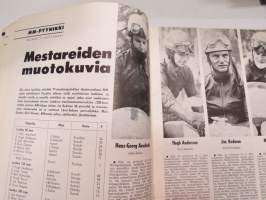 Moottoriurheilu / Moottori-urheilu 1963 nr 9, sis. mm. seur. artikkelit / kuvat / mainokset; Kansikuva Simca 1300, MM-Pyynikki, Mestareiden muotokuvia - Hans-Georg