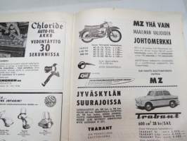 Moottoriurheilu / Moottori-urheilu 1963 nr 9, sis. mm. seur. artikkelit / kuvat / mainokset; Kansikuva Simca 1300, MM-Pyynikki, Mestareiden muotokuvia - Hans-Georg