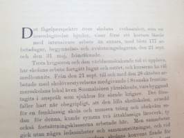 Svenska Fruntimmerskolan i Wiborg 1914-1915 årsberättelse med elevmatrikel samt Amerikanska skolor - Aino Ottelinin kirjoittamat koulun vuosikertomus sekä