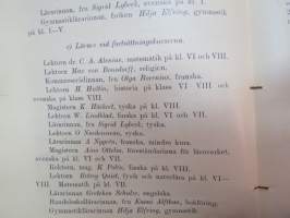 Svenska Fruntimmerskolan i Wiborg 1914-1915 årsberättelse med elevmatrikel samt Amerikanska skolor - Aino Ottelinin kirjoittamat koulun vuosikertomus sekä