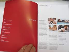 Audi-mallisto 1995 -myyntiesite / sales brochure