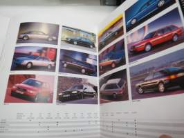 Audi-mallisto 1995 -myyntiesite / sales brochure